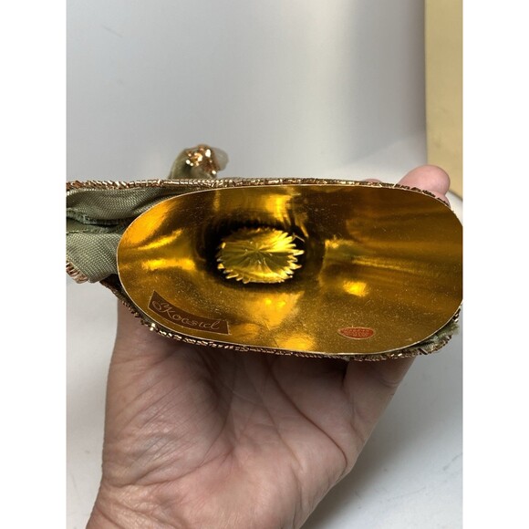 Koestel West Germany Wax Angel Tree Topper Gold Christmas Original Box 7” READ - Picture 11 of 15